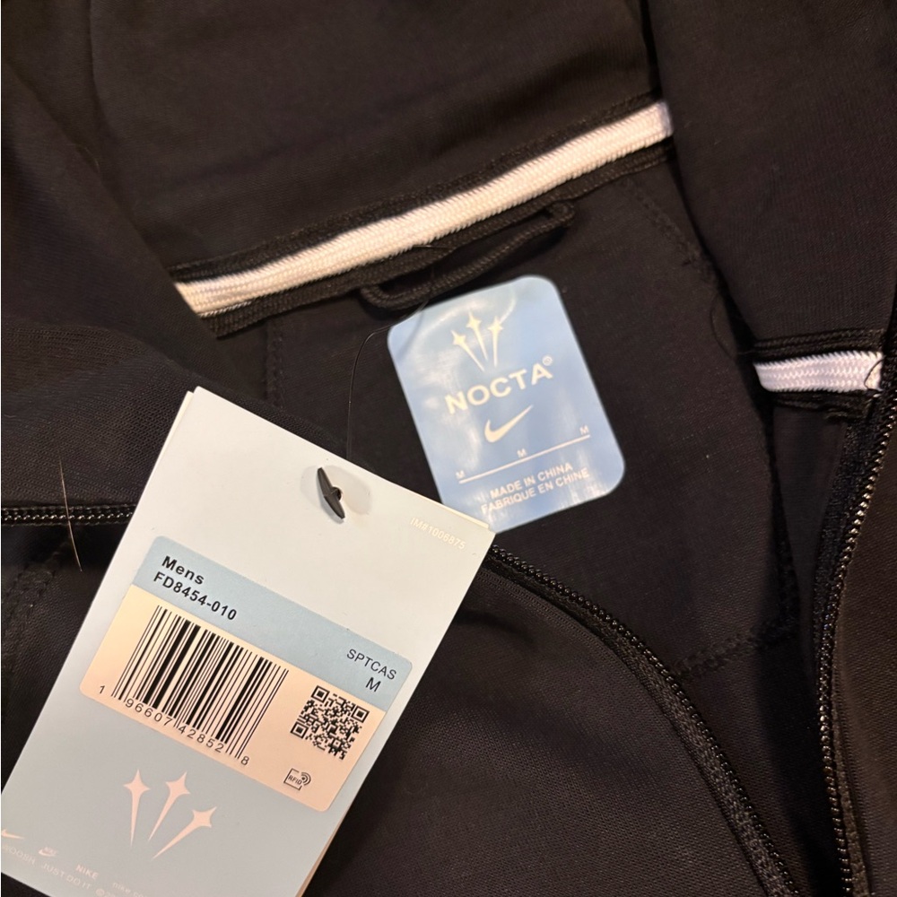 Nike NOCTA Black Jacket with White Accents